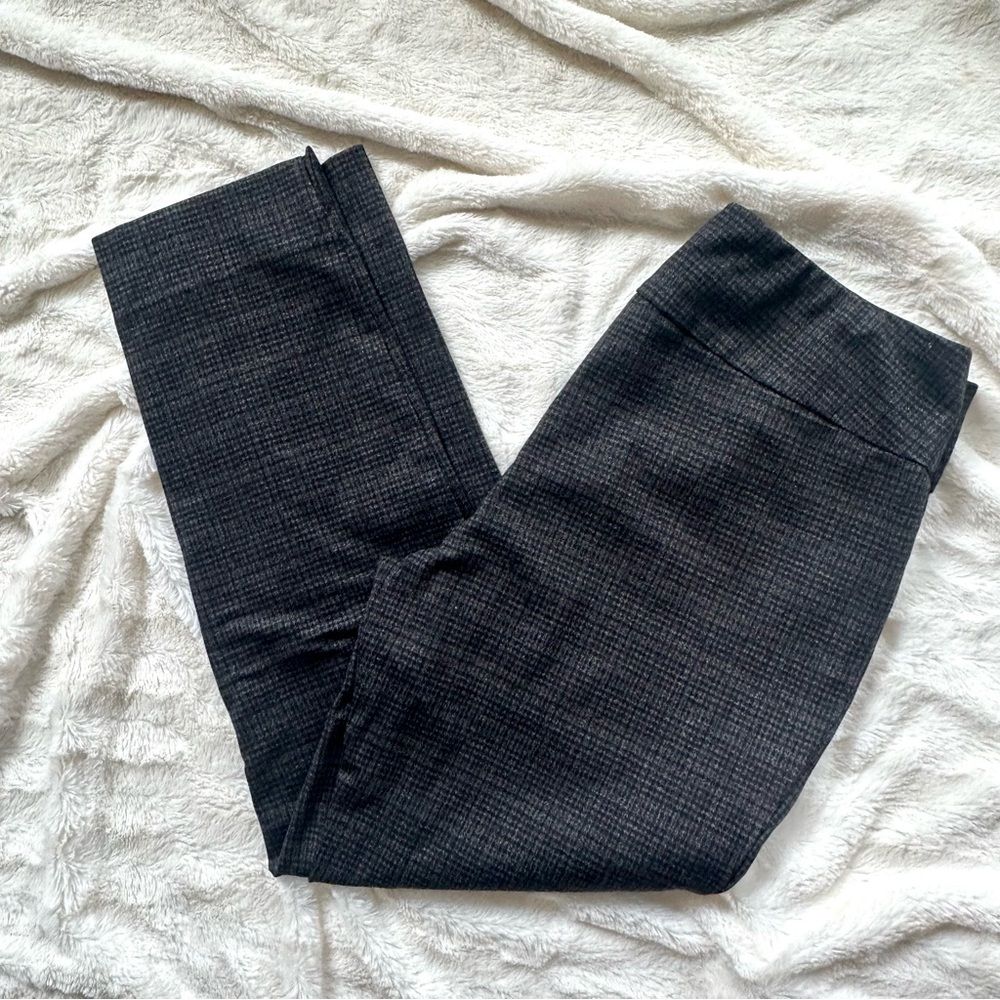 ZAC & RACHEL Brown Plaid Print Pull on Pants size L